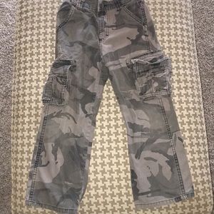 Boys camo cargo pants 7 regular